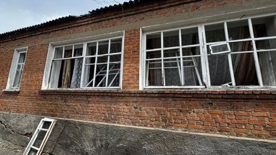 Вибиті вікна у Богодухові внаслідок атаки РФ 18 травня