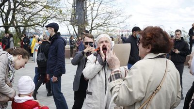 Заборонена символіка та сутички. Як пройшло 9 травня в Одесі Заборонена символіка та сутички. Як пройшло 9 травня в Одесі