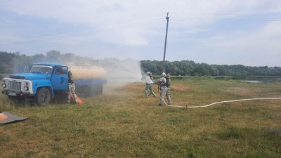 Як діяти під час хімічної загрози: на Вінниччині провели навчання для рятувальників та медиків