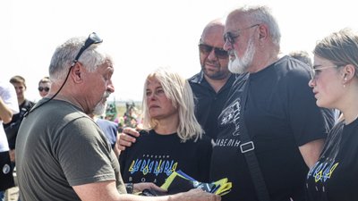 "Степові вовки". Церемонія прощання з Данилом Ольшанським. Запоріжжя, 11 серпня 2022 року.