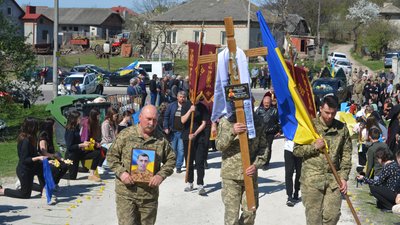 Попрощалися із бійцем Петром Тененським, Тернопіль, 10 квітня, 2024