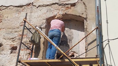 У львівському Музеї Шептицького реставрують розписи XVIII століття У львівському Музеї Шептицького реставрують розписи XVIII століття