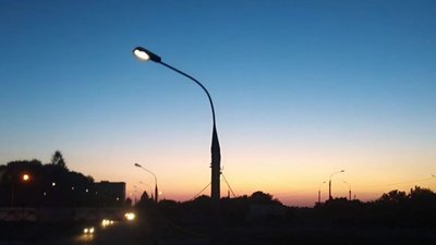 Вуличне освітлення у місті Хмельницький, листопад 2025 року