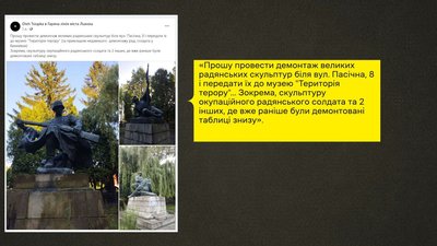 На львівському Пагорбі Слави збереглися три монументи солдатам радянської армії: що з ними буде На львівському Пагорбі Слави збереглися три монументи солдатам радянської армії: що з ними буде