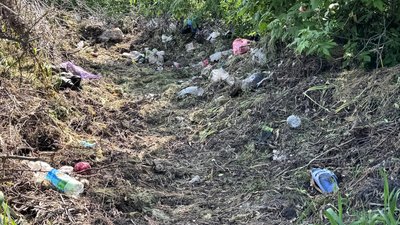 Сміттєзвалище у мікрорайоні "Ганнівка"