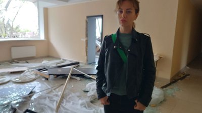 Керуюча готелем Вікторія Осецька у приміщенні закладу, 28 квітня 2024 року Керуюча готелем Вікторія Осецька у приміщенні закладу, 28 квітня 2024 року