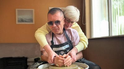 Руслан Рижко з дружиною