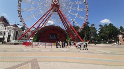 В харківському парку Горького транслюють змагання олімпійців