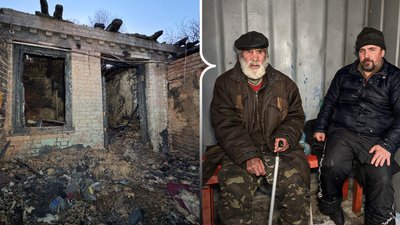 У Полтаві літній чоловік з сином лишились без житла через пожежу