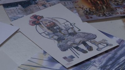 В Одесі художники створюють новорічні листівки В Одесі художники створюють новорічні листівки