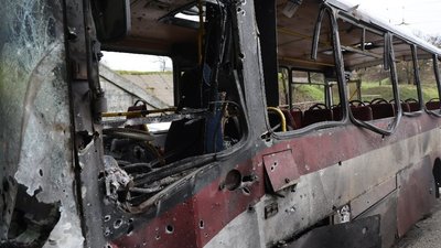 Херсон, обстріли, маршрутка, загинула людина, поранені 