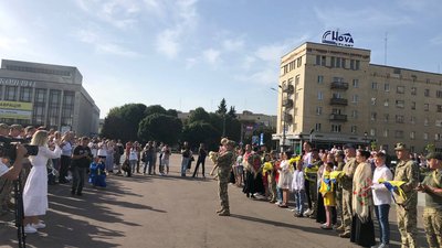 День Державного прапора України відзначили на Соборному майдані у Житомирі