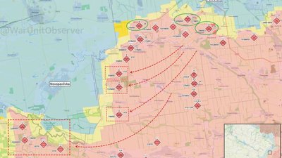 Перекидання військ, наступ на Дніпропетровщину, Покровськ