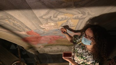 "Є втрачені елементи". Реставрацію Гарнізонного храму у Львові планують завершити до кінця року "Є втрачені елементи". Реставрацію Гарнізонного храму у Львові планують завершити до кінця року