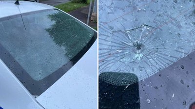 Стріляв з рогатки у машину патрульних: в Ужгороді чоловіка помістили до ізолятора