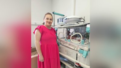 Христина Пришляк із новонародженим сином