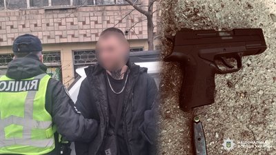У Чернігові затримали чоловіка, який стріляв зі стартового пістолета