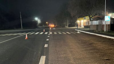 Місце ДТП у селі Балаклея