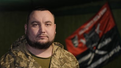 Командир батальйону "Титан" 156-ї окремої механізованої бригади Віталій Донецька область