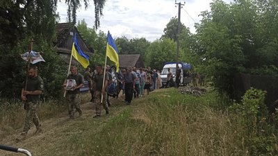 Прощання з Сергієм Шведом у рідному селі Прощання з Сергієм Шведом у рідному селі