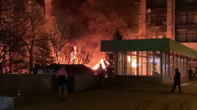 У центрі Харкові горіла прибудова до кафе