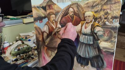 Його "козаки" в приватних колекція 16 країн світу: історія художника з Тернополя Його "козаки" в приватних колекція 16 країн світу: історія художника з Тернополя