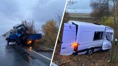 На Харківщині зіткнулися мікроавтобус та вантажівка: є загиблі та травмовані