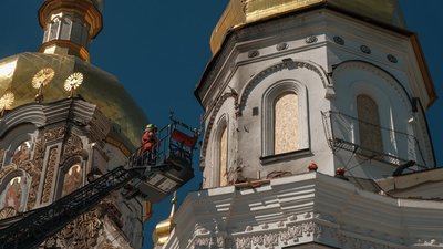 У Києво-Печерська лавра, консервація даху Успенського собору