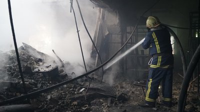 згоріле підприємство у Харкові