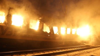 поїзд, барвінкове, пожежа, удар, 27 січня 2026