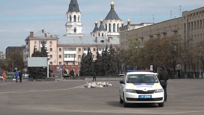 На майдані Соборному в Житомирі розпочали відновлення колишньої розмітки