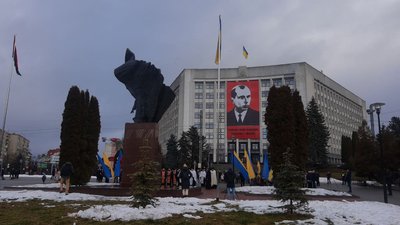 У Тернополі вшанували пам'ять Степана Бандери У Тернополі вшанували пам'ять Степана Бандери
