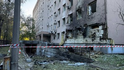 Наслідки російського удару по медзакладу у Запоріжжі, 25 вересня 2026 року