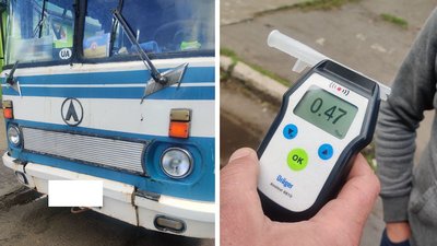 На Рівненщині у водія автобуса з пасажирами виявили 0,47 проміле. Поліцію запевняв, що не пив