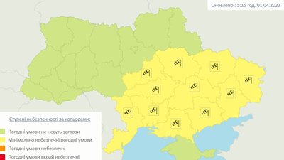 Прогноз погоди. На вихідних в Миколаївські області дощитиме
