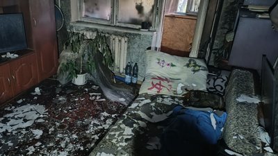 Наслідки пожежі в Запоріжжі