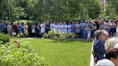 У Полтаві протести лікарів У Полтаві протести лікарів