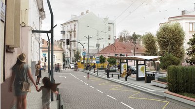 З фонтаном і новими зупинками. У Чернівцях облаштують громадський простір З фонтаном і новими зупинками. У Чернівцях облаштують громадський простір