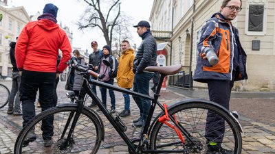 У Львові провели акцію "Велосипедом на роботу"