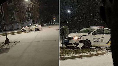 В Олександрії на Кіровоградщині зіштовхнулись патрульні машини В Олександрії на Кіровоградщині зіштовхнулись патрульні машини