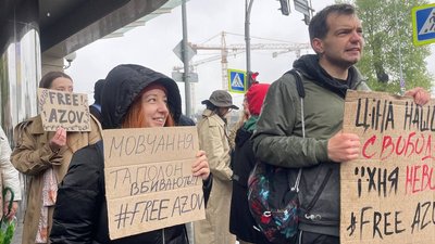 Акція в Києві на підтримку військовополонених, Азовсталь