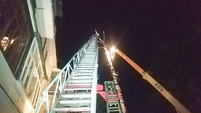 Повалені дерева знімали із дахів житлових будинків. Фото: ДСНС Повалені дерева знімали із дахів житлових будинків. Фото: ДСНС