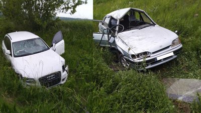 Дві автівки опинилися у кюветі внаслідок ДТП на Черкащині