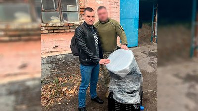 Працівники облради Кіровоградщини купили прожектор для системи ППО регіону