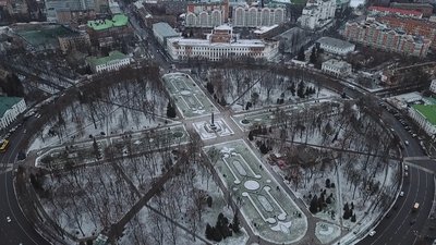Кругла площа в Полтаві і Кадетський корпус Кругла площа в Полтаві і Кадетський корпус