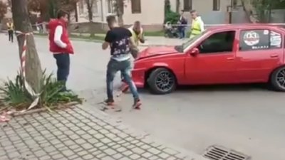 На Прикарпатті під час перегонів авто ледь не покалічило глядачів