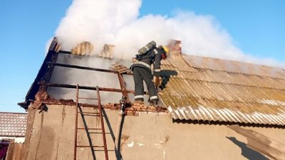 На Херсонщині горів приватний будинок