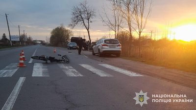 Аварія у місті Шептицький на вулиці Львівській