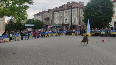 Родини військовополонених і зниклих безвісти влаштували акцію, Бережани, Тернопільщина