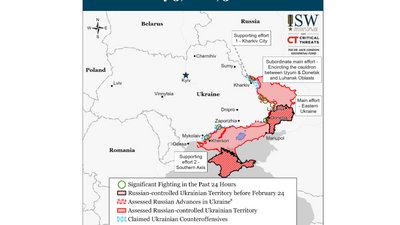 Карта боїв в Україні станом на 3 липня